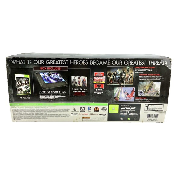 Injustice Gods Among Us Battle Edition Wired Arcade Fighting Pad Xbox 360 Tested - Picture 12 of 15